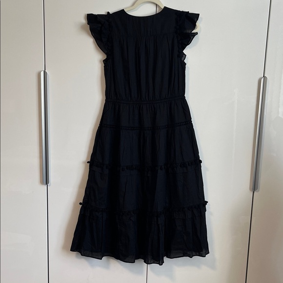 NWOT J. Crew 100% Cotton Maxi Dress Embroidered Pockets Lined, Size 6 - Picture 8 of 13